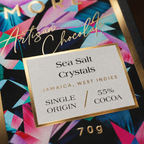 55% Dark Milk Chocolate Sea Salt Crystals | Single-Origin Jamaican Chocolate
