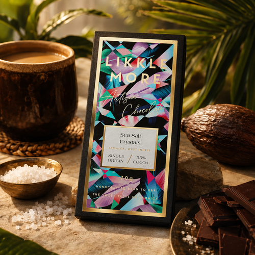 55% Dark Milk Chocolate Sea Salt Crystals | Single-Origin Jamaican Chocolate