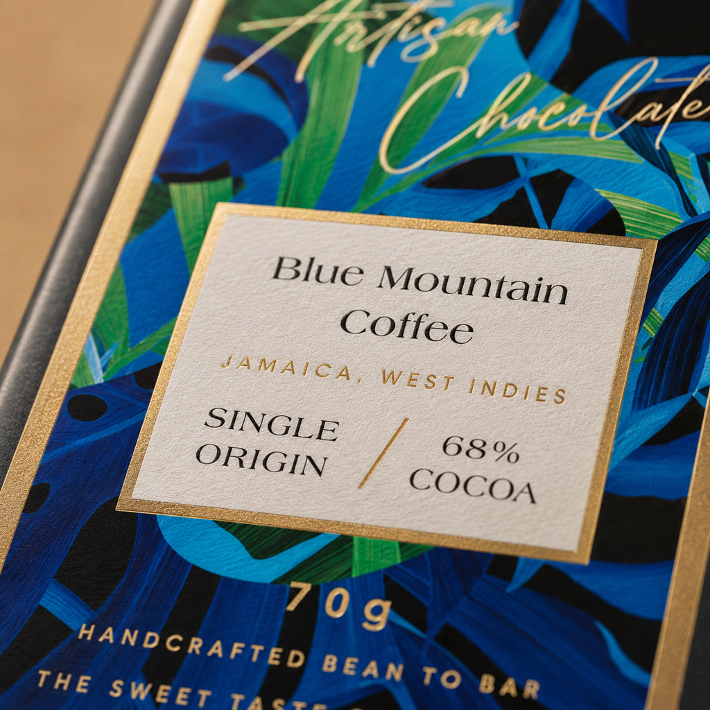 68% Dark Chocolate with Jamaica Blue Mountain Coffee | Single-Origin Jamaican Vegan Chocolate
