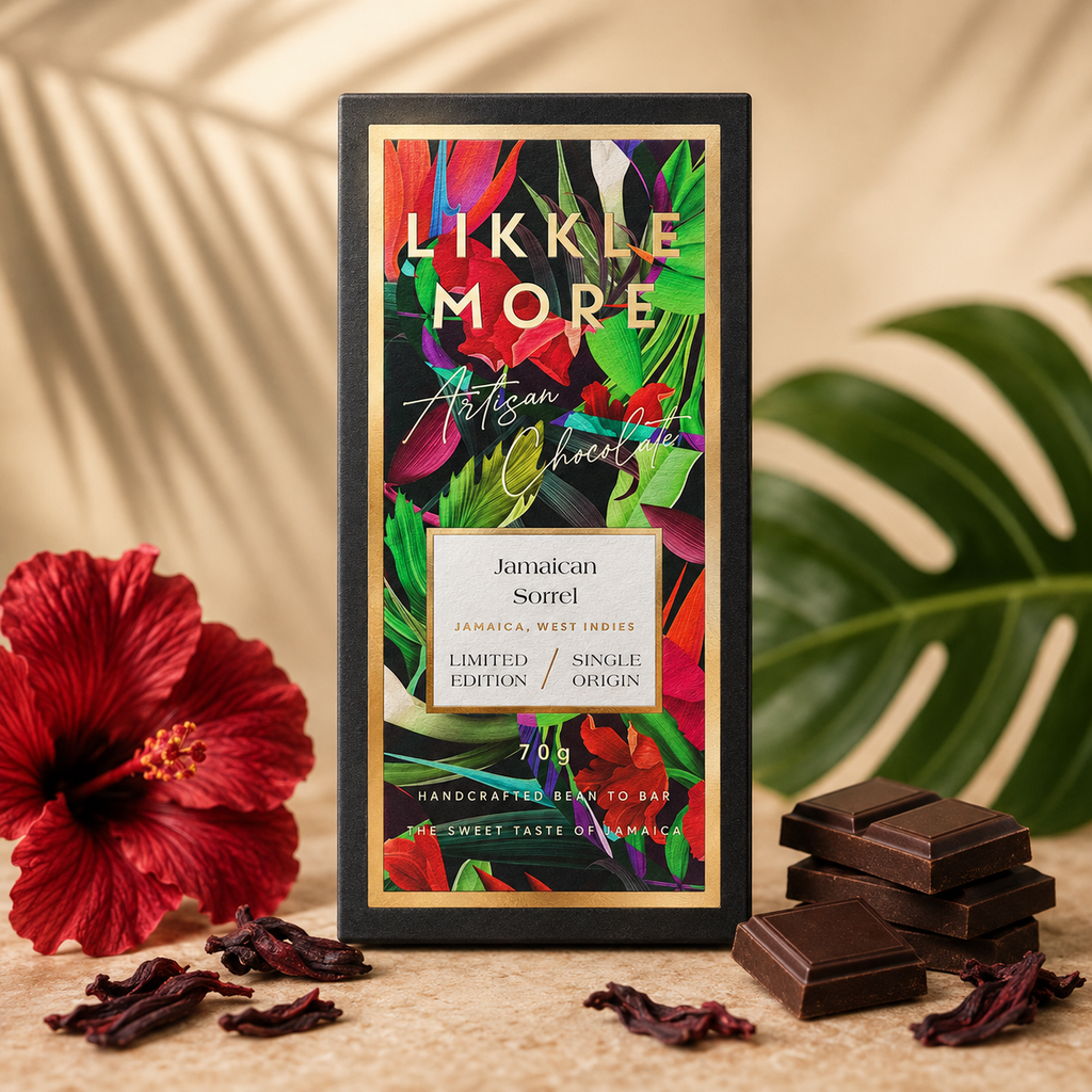 70% Dark Chocolate with Jamaican Sorrel | Single-Origin Jamaican Vegan Chocolate | Award-Winning