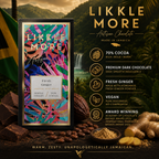 70% Dark Chocolate with Fresh Ginger | Single-Origin Jamaican Vegan Chocolate | Award-Winning