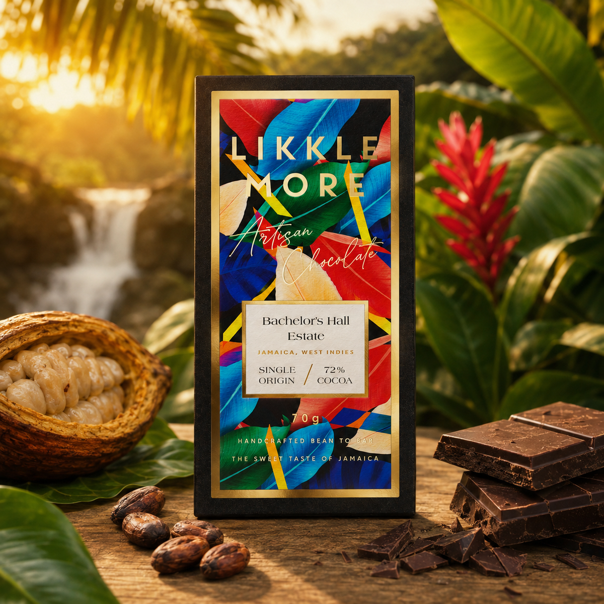 72% Bachelor's Hall Estate Dark Chocolate | Single-Origin Jamaican Vegan Chocolate | Award-Winning