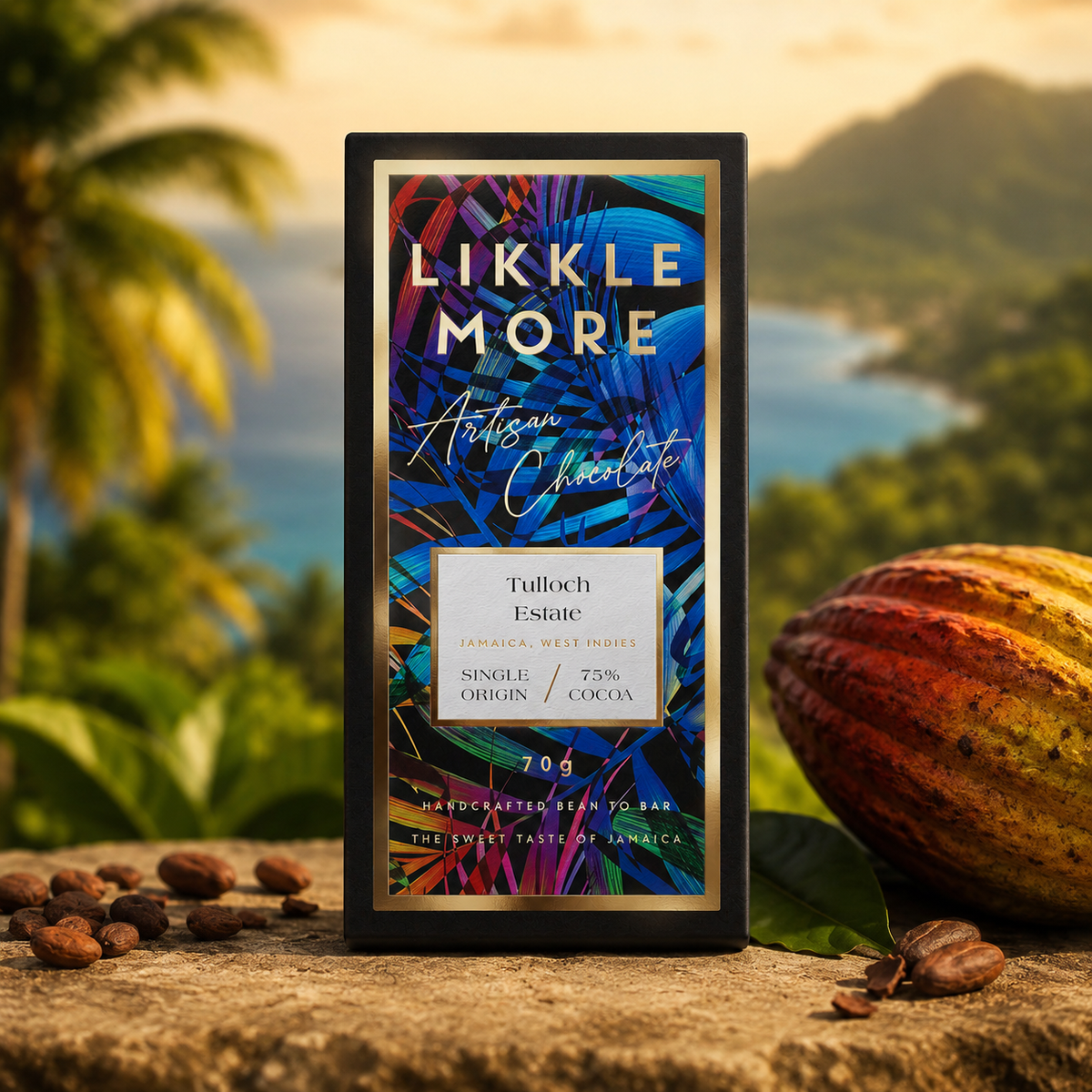 75% Tulloch Estate Dark Chocolate | Single-Origin Jamaican Vegan Chocolate | Award-Winning