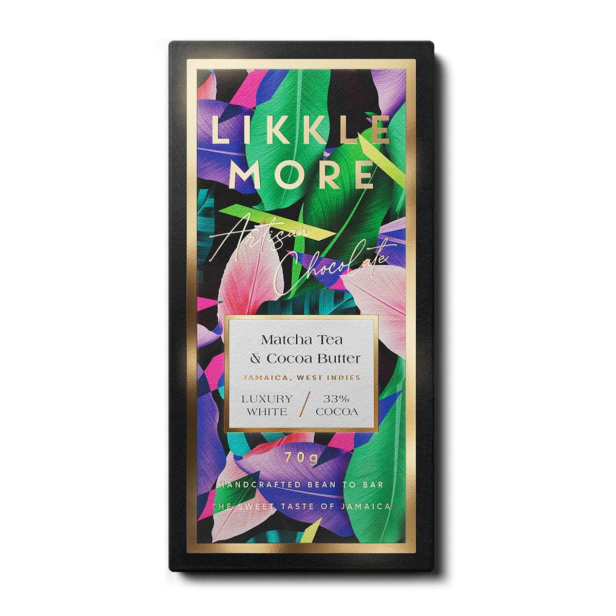 33% White Chocolate with Matcha Tea | Single-Origin Jamaican White Chocolate