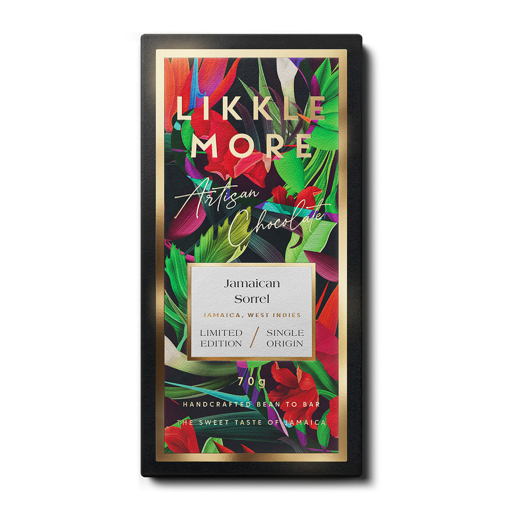 70% Dark Chocolate with Jamaican Sorrel | Single-Origin Jamaican Vegan Chocolate | Award-Winning